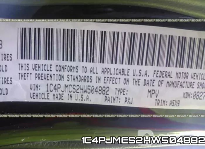 1C4PJMCS2HW504882 фото 10
