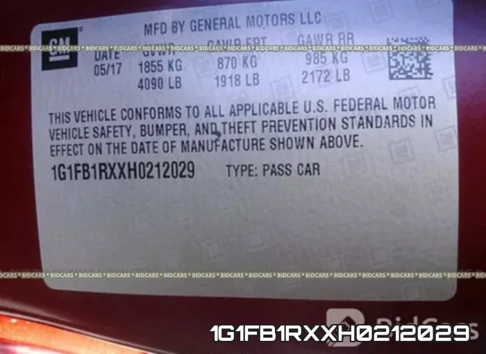 1G1FB1RXXH0212029 фото 10