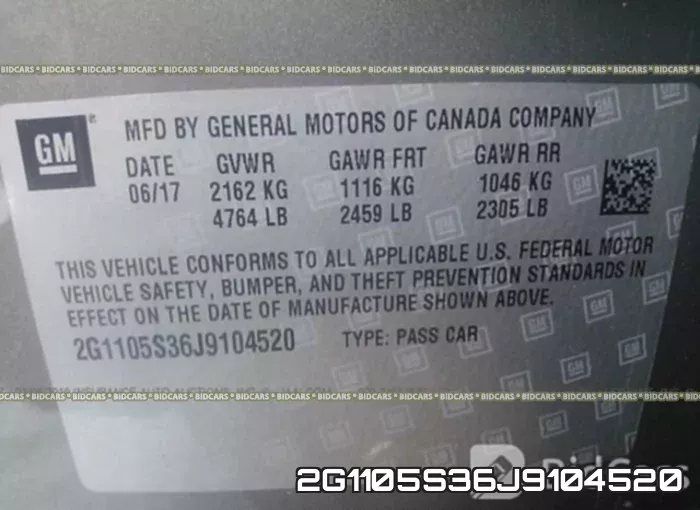 2G1105S36J9104520 фото 10