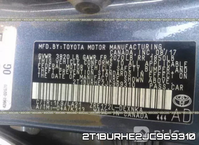2T1BURHE2JC969310 фото 10