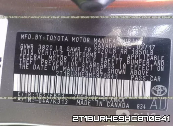2T1BURHE9HC870641 фото 10