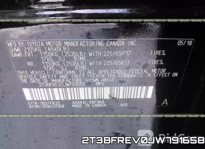 2T3BFREV0JW791658 фото 10