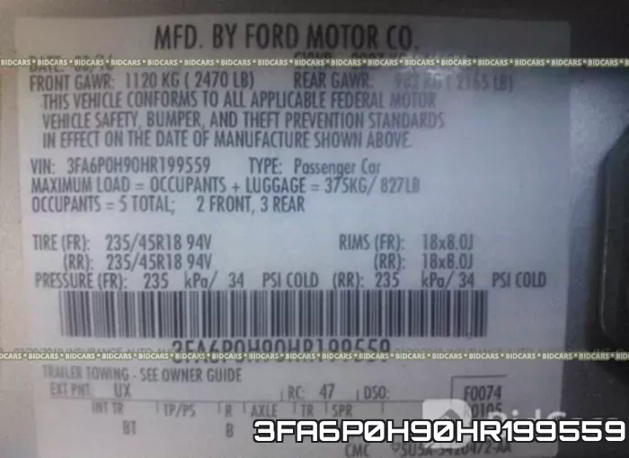 3FA6P0H90HR199559 фото 10