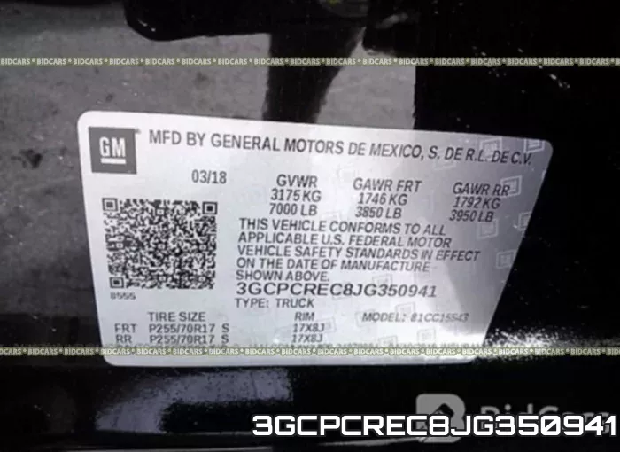 3GCPCREC8JG350941 фото 10