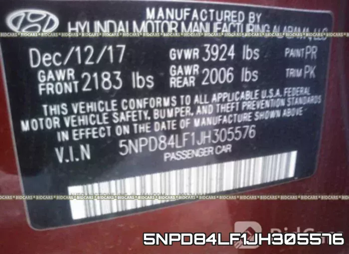 5NPD84LF1JH305576 фото 10