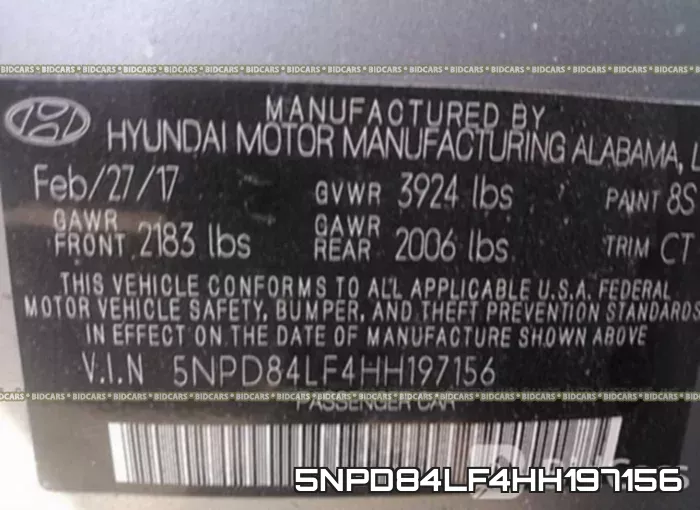 5NPD84LF4HH197156 фото 10