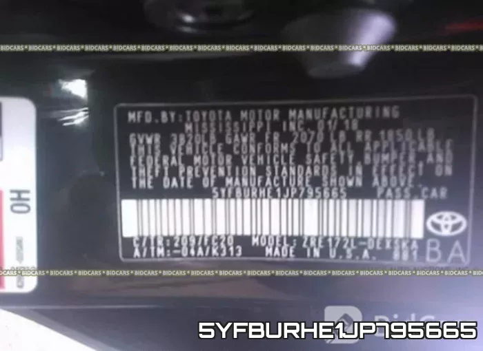 5YFBURHE1JP795665 фото 10