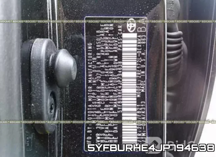 5YFBURHE4JP794638 фото 10