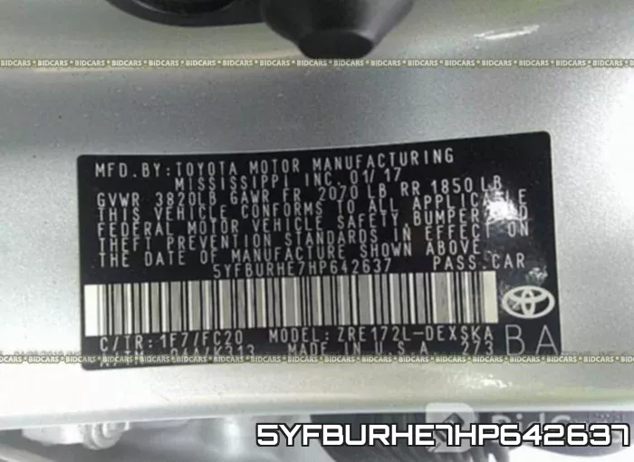 5YFBURHE7HP642637 фото 10