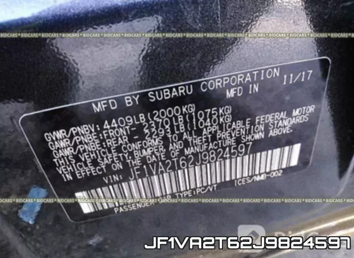 JF1VA2T62J9824597 фото 10