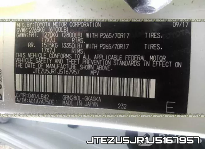 JTEZU5JR1J5167957 фото 10