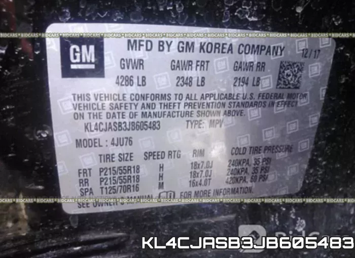 KL4CJASB3JB605483 фото 10