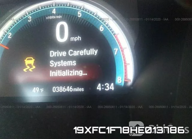 19XFC1F78HE013786 фото 4