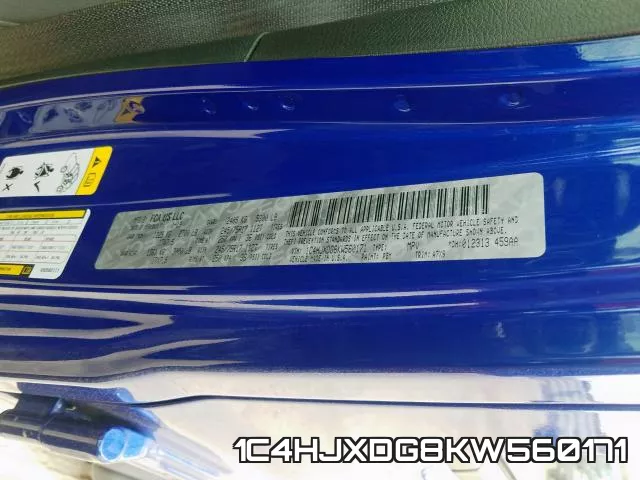 1C4HJXDG8KW560171 фото 2