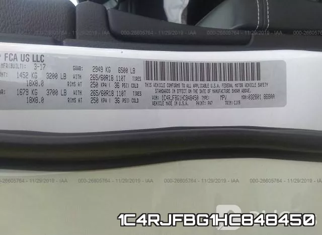 1C4RJFBG1HC848450 фото 9