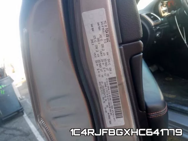 1C4RJFBGXHC641779 фото 2