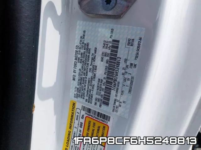 1FA6P8CF6H5248813 фото 2