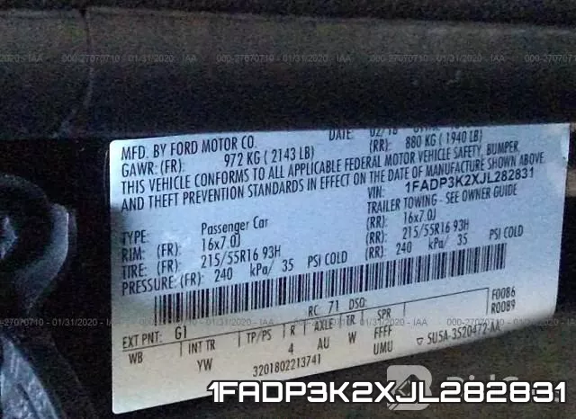 1FADP3K2XJL282831 фото 9