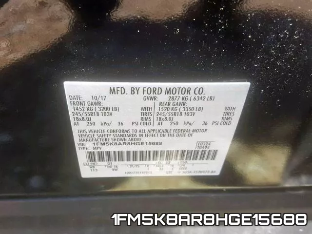 1FM5K8AR8HGE15688 фото 2