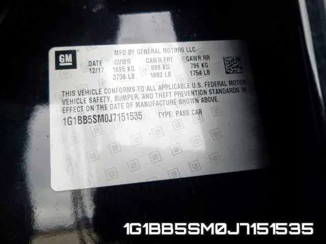 1G1BB5SM0J7151535 фото 2