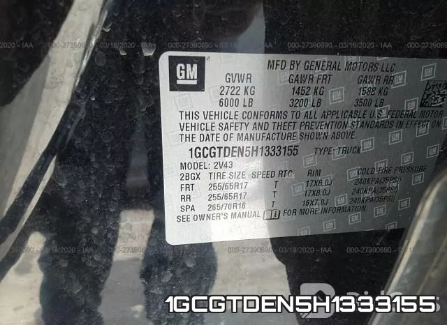 1GCGTDEN5H1333155 фото 6