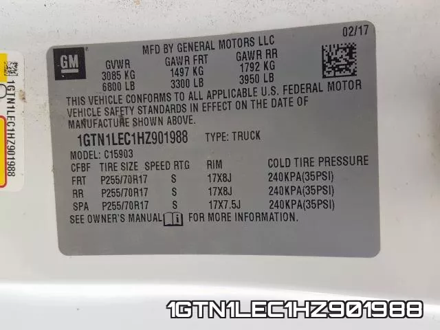 1GTN1LEC1HZ901988 фото 2