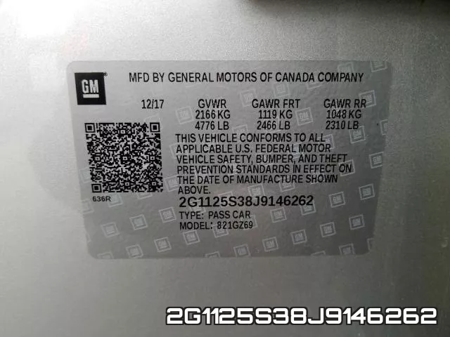 2G1125S38J9146262 фото 2