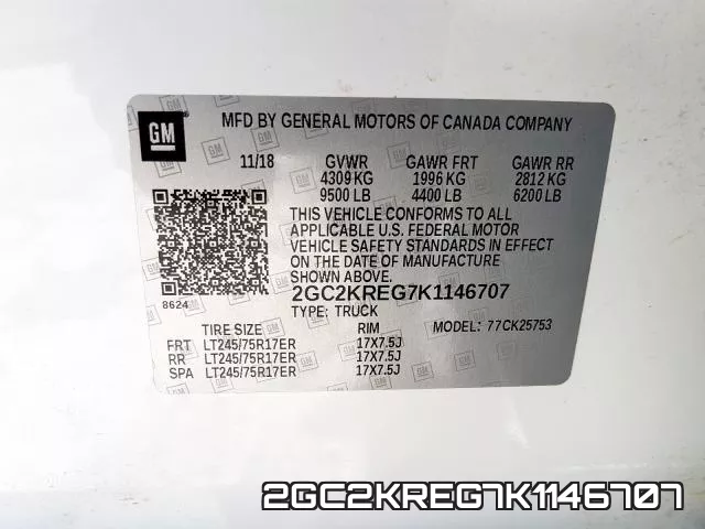 2GC2KREG7K1146707 фото 2