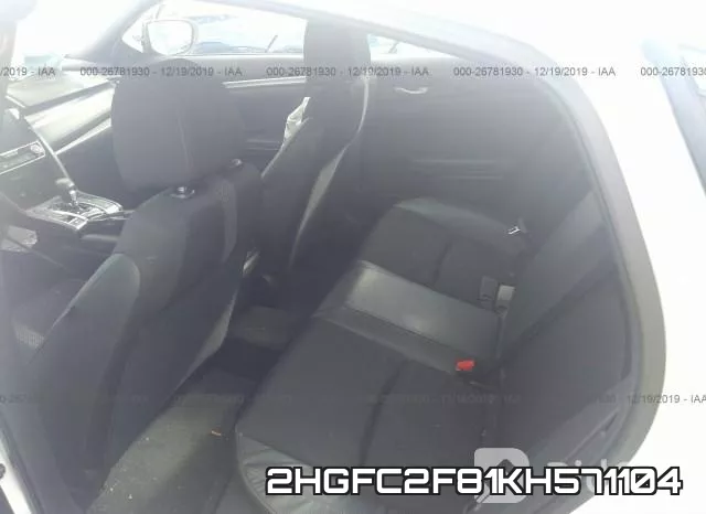 2HGFC2F81KH571104 фото 7