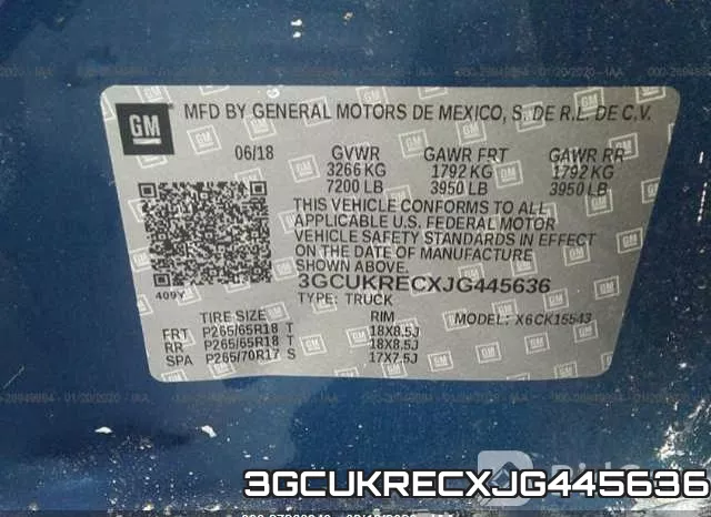 3GCUKRECXJG445636 фото 6