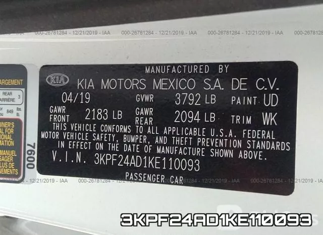 3KPF24AD1KE110093 фото 5