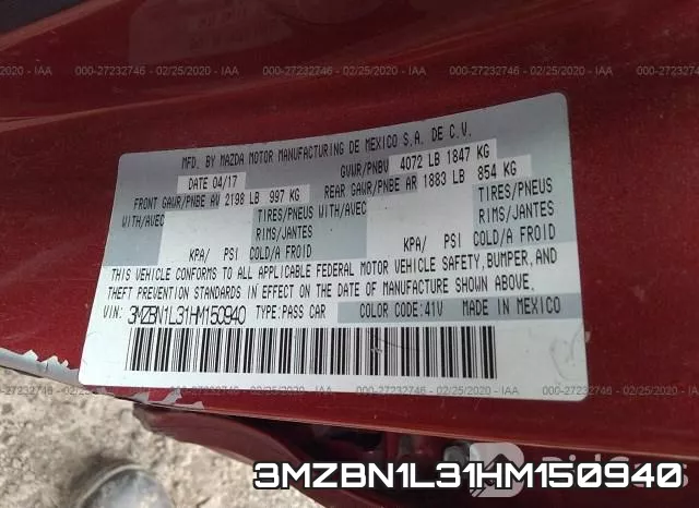 3MZBN1L31HM150940 фото 6