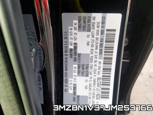 3MZBN1V37JM253766 фото 2