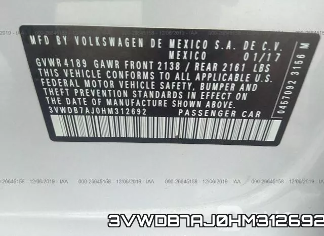 3VWDB7AJ0HM312692 фото 7