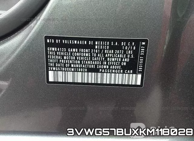 3VWG57BUXKM118028 фото 7