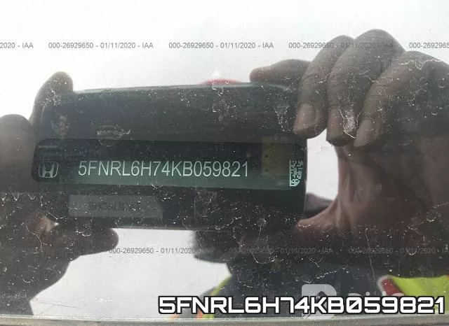 5FNRL6H74KB059821 фото 6