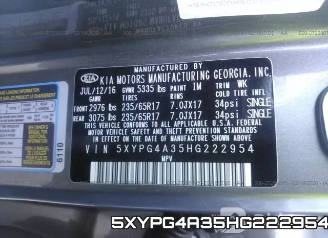 5XYPG4A35HG222954 фото 6