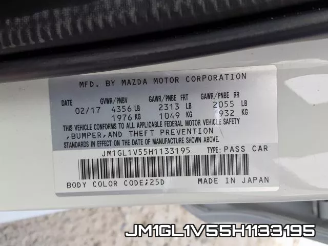 JM1GL1V55H1133195 фото 2