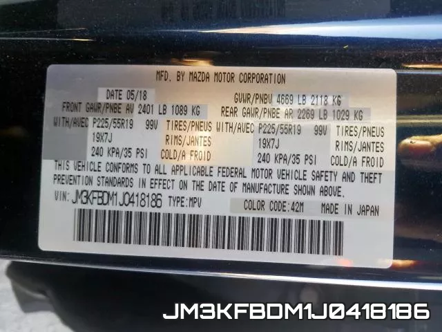 JM3KFBDM1J0418186 фото 2