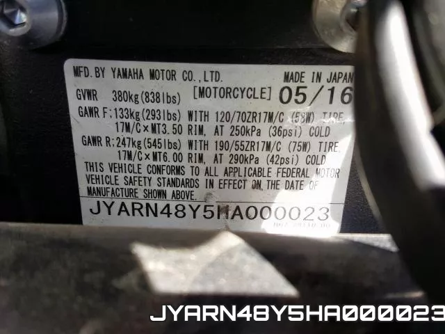 JYARN48Y5HA000023 фото 2