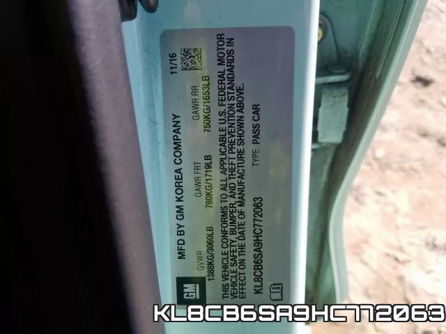 KL8CB6SA9HC772063 фото 2