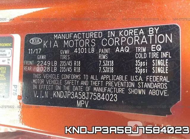KNDJP3A58J7584023 фото 7