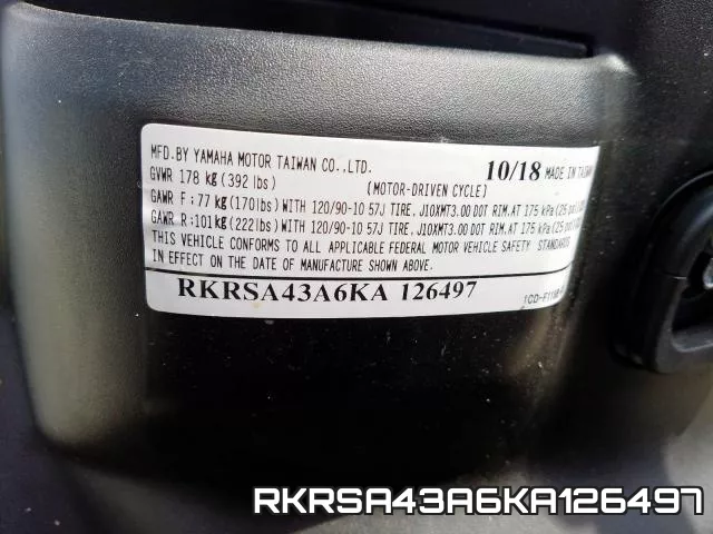 RKRSA43A6KA126497 фото 2