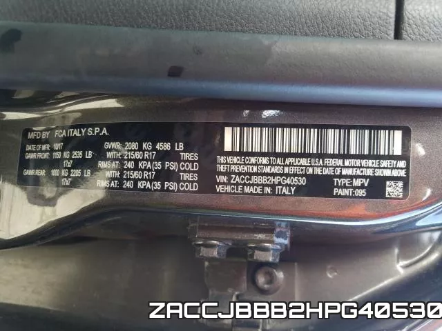 ZACCJBBB2HPG40530 фото 2