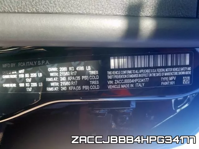 ZACCJBBB4HPG34177 фото 2