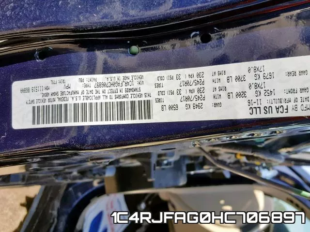 1C4RJFAG0HC706897 фото 2