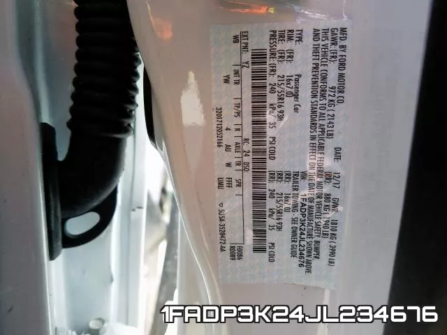 1FADP3K24JL234676 фото 2