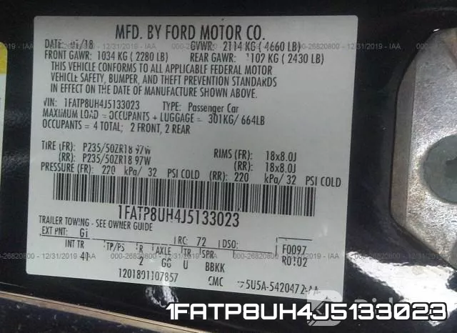 1FATP8UH4J5133023 фото 7