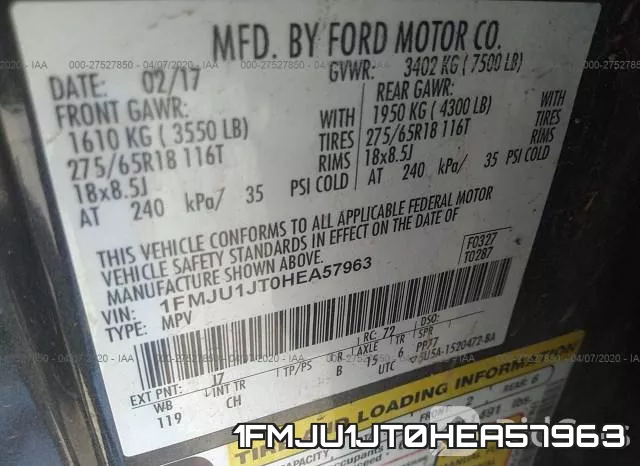 1FMJU1JT0HEA57963 фото 7