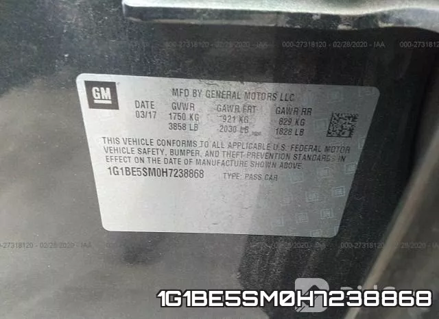 1G1BE5SM0H7238868 фото 7